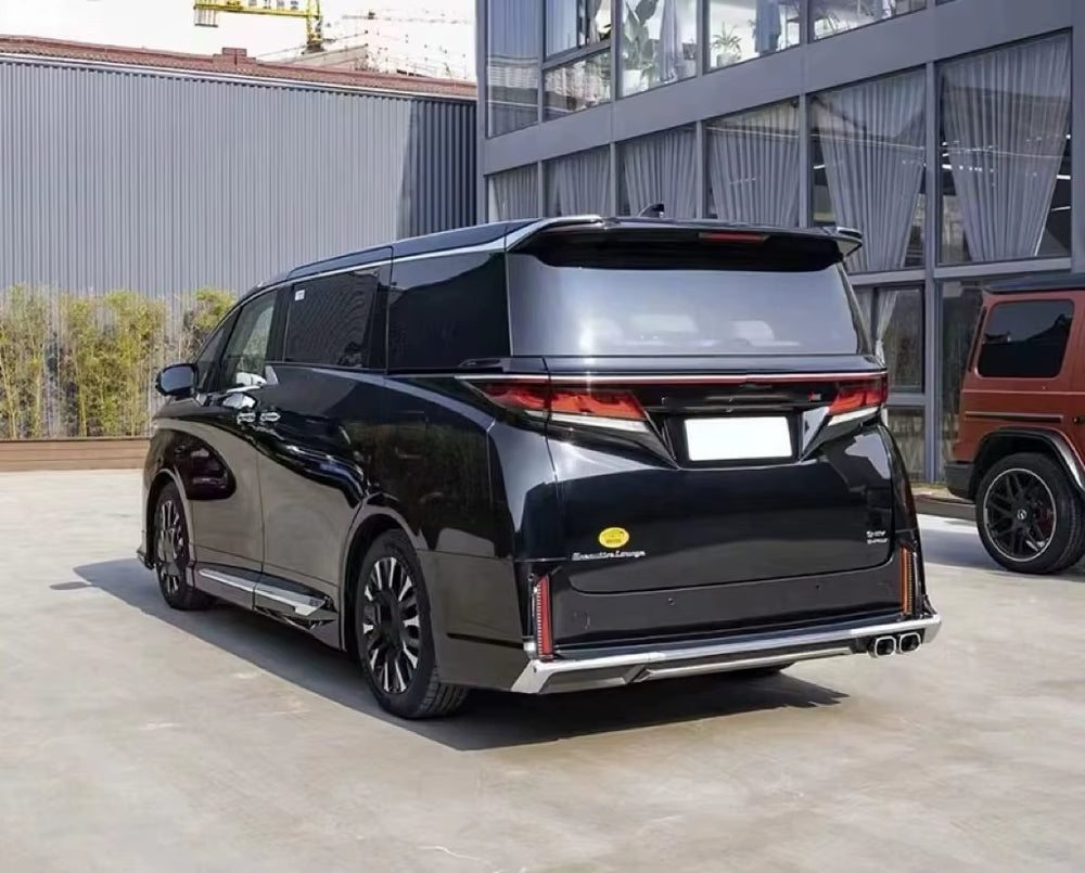 Pp Material Body Kit for Toyota Vellfire Front Lip Rear Diffuser 2024 Vellfire Body Kit