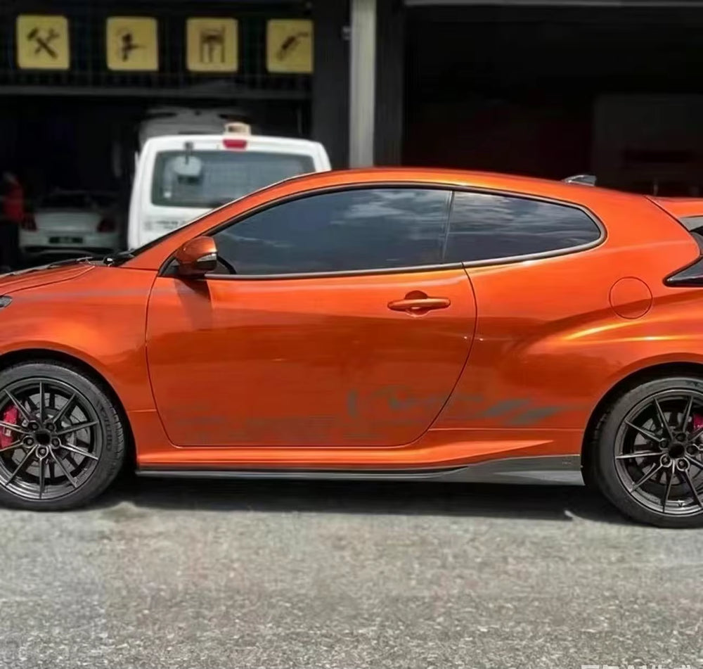 For Toyota Yaris GR GXPA16 Vrs Style Carbon Fiber Body Kit Front Lip Side Skirt Rear Diffuser Spoiler