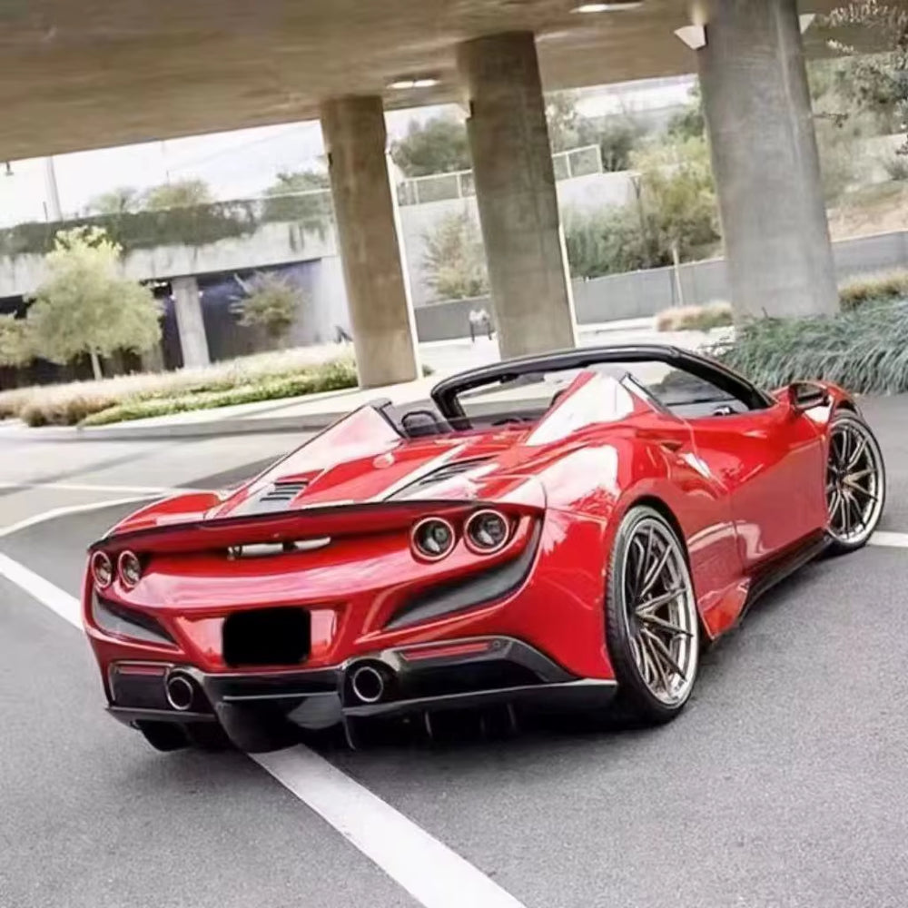 N Style for Ferrari F8 Carbon Fiber Diffuser Spoiler Body Kit