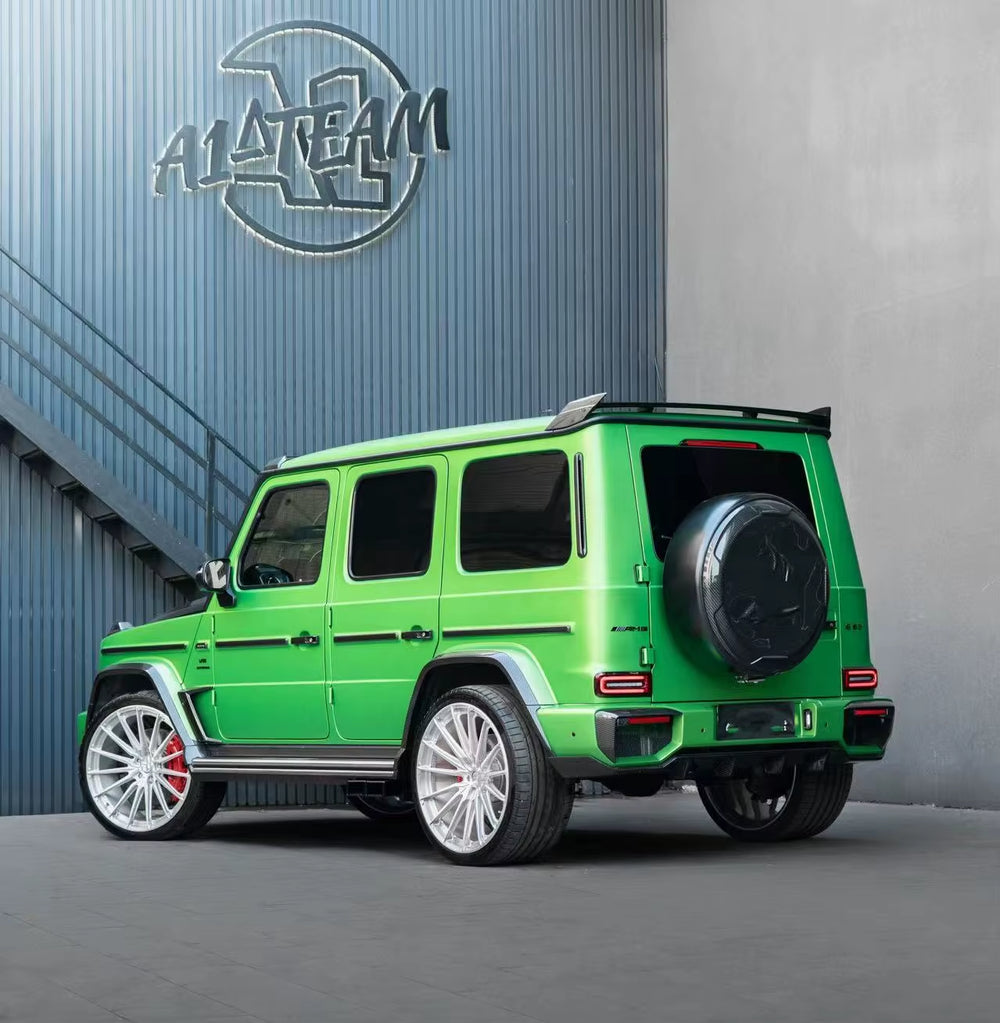 TOP Style Body Kit for Mercedes-Benz G-Class W464 W465 G63 Dry Carbon Fiber Front Lip Hood Rear Diffuser Spoiler Wide Bodykits