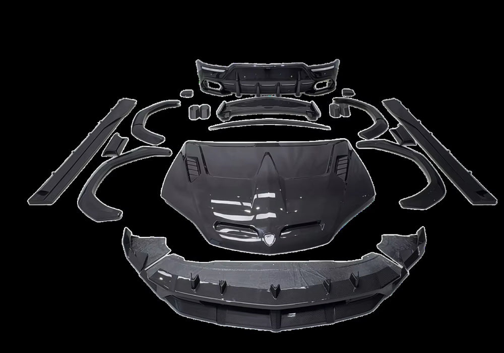 Dry Carbon Fiber UB Style Body Kit Front Lip Side Skirts Rear Diffuser Spoiler Wheel Arches for Lamborghini Urus SE