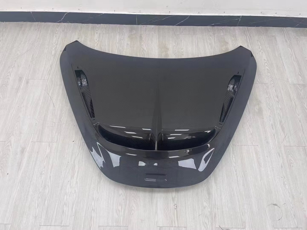 Dry Carbon Fiber Hood V Style for Mclaren 720S Engine Bonnet Cover Body Kit