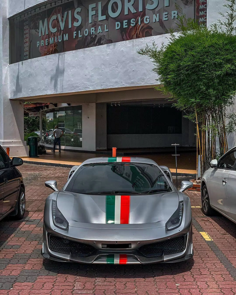 Carbon Fiber Body Kit for 488 Upgrade Pista Style Front and Rear Bumper Diffuser Spoiler